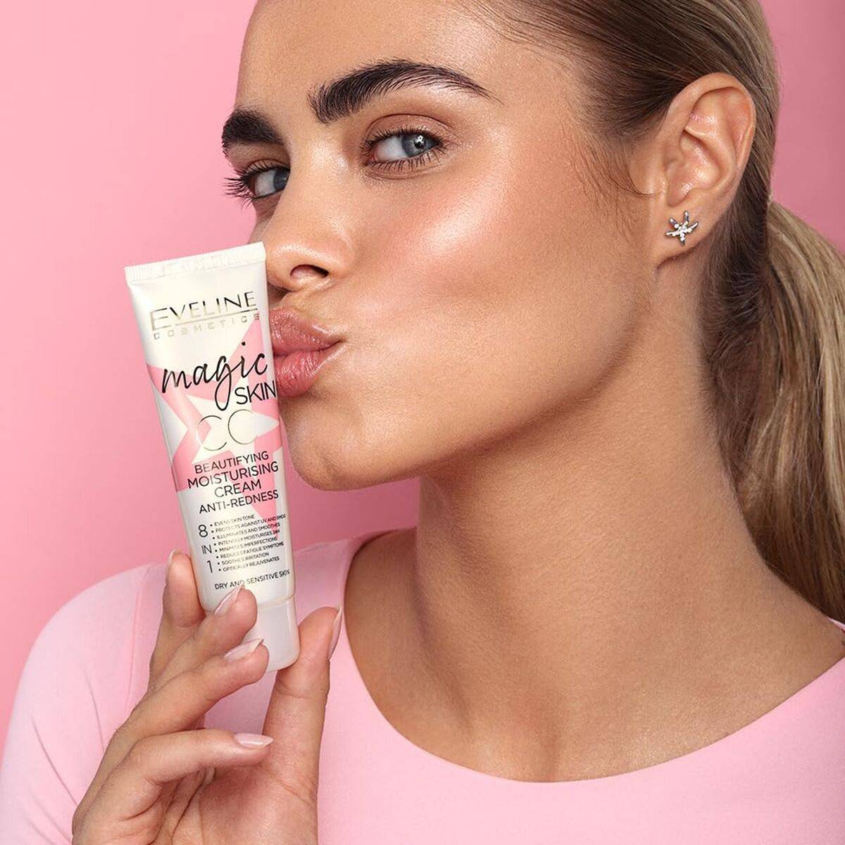 Crema Hidratante CC Cream Eveline Rojo