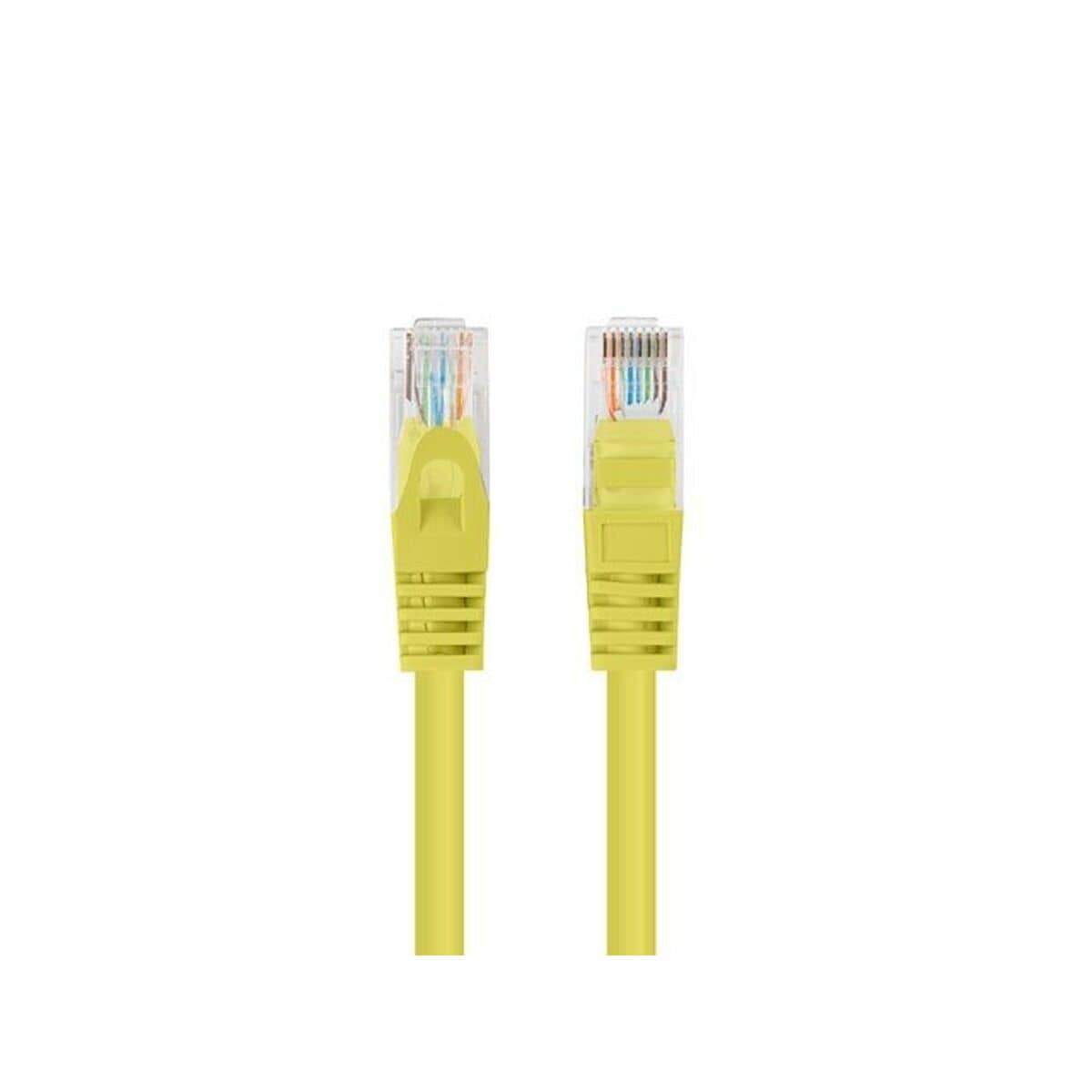Cable de Red Rígido UTP Categoría 6 Lanberg PCU6-20CC-0025-Y Amarillo 25 cm