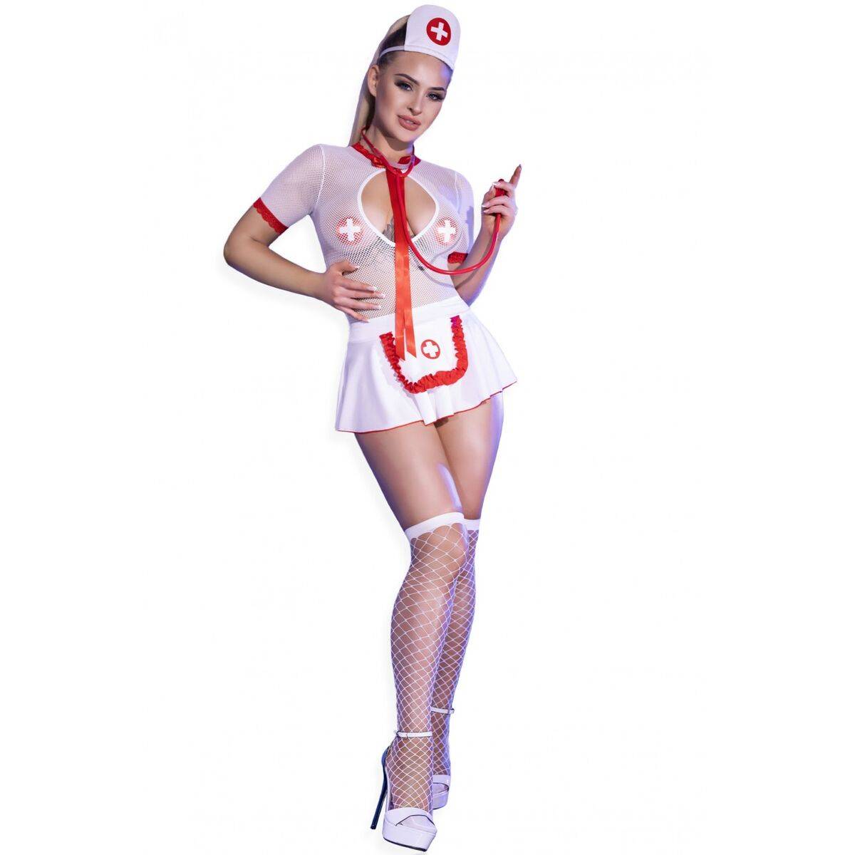 Disfraz Erótico Chilirose Blanco Enfermera Sexy