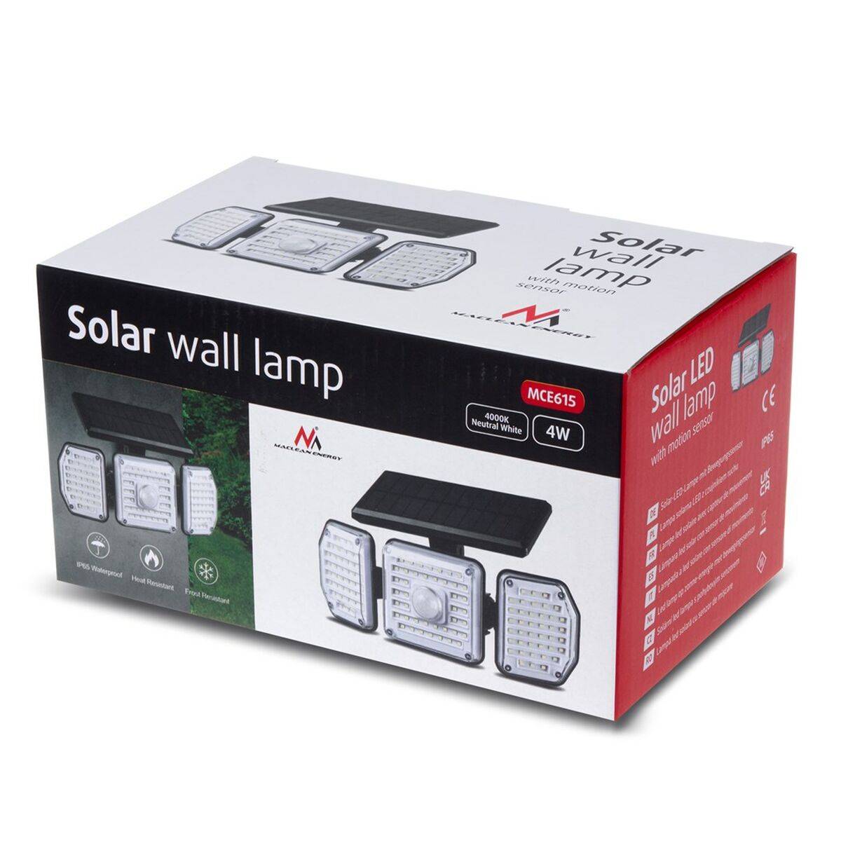 Lámpara solar MacLean MCE615 Negro