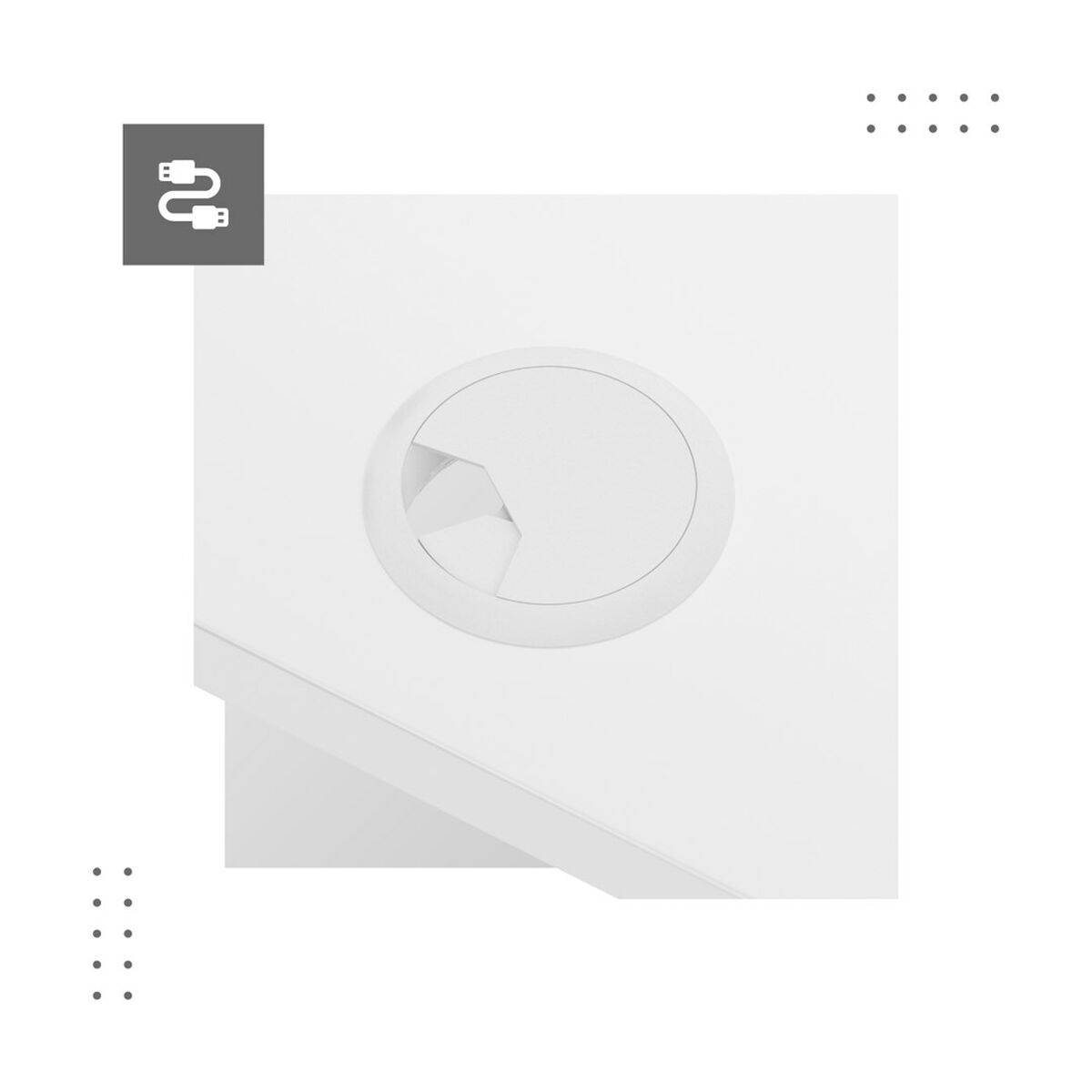 Mesa de Escritorio Gaming Mark Adler MA-Leader 7.0 White Blanco