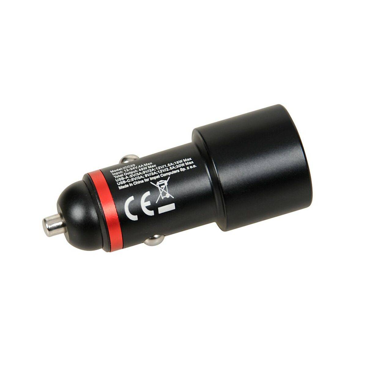 Cargador de Coche Ibox ICC20 Negro 60 W