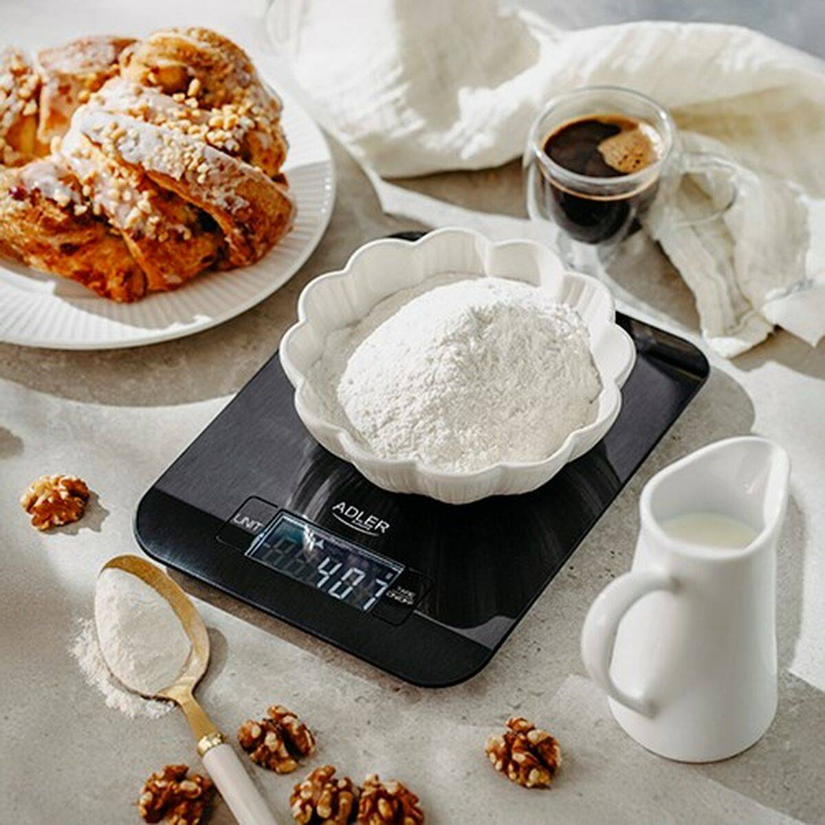 Báscula de Cocina Adler AD 3183b Negro 5 kg