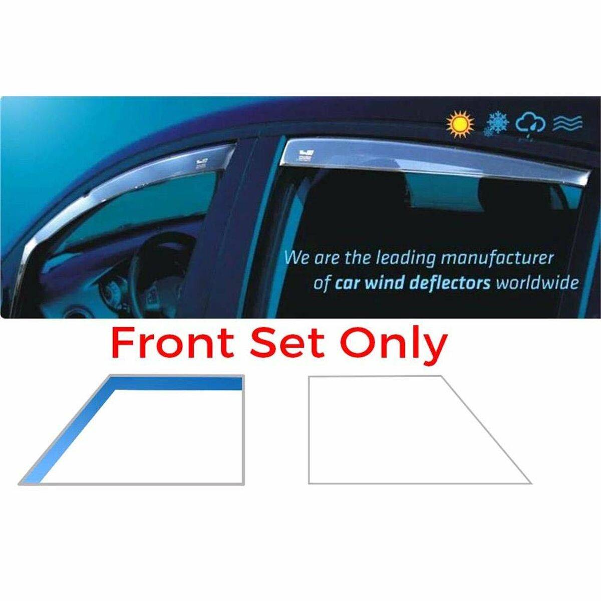 Deflector de viento HEKO HO31001 VOLKSWAGEN PASSAT (B8) SEDAN/VARIANT 2 Piezas