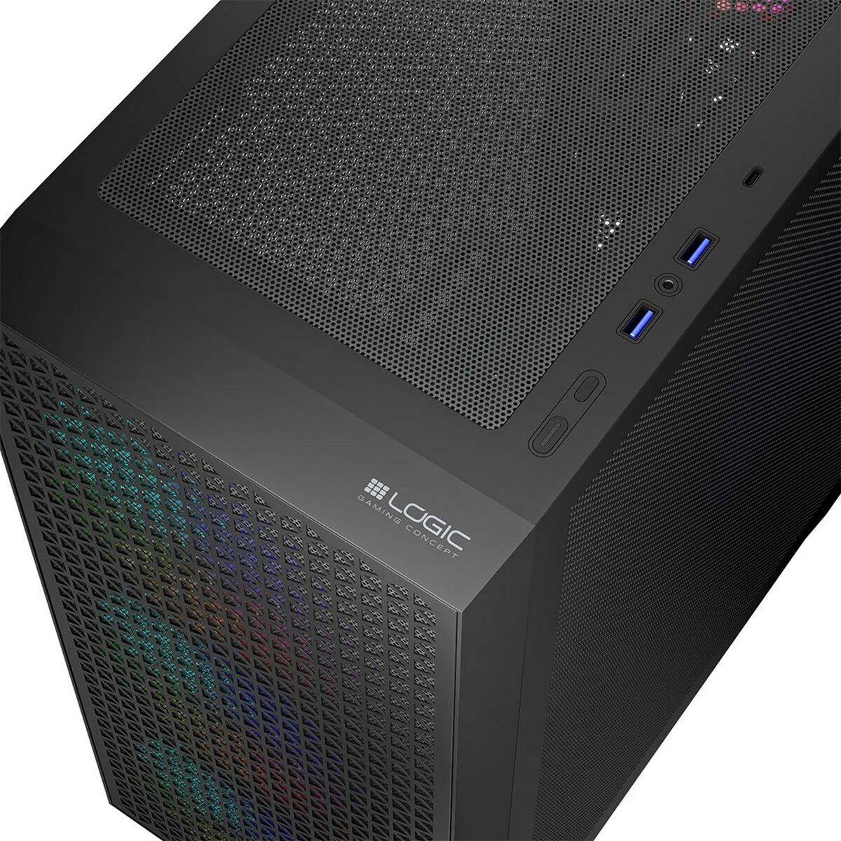 Caja Semitorre ATX Logic AT-DART-PRO-ARGB-10 Negro