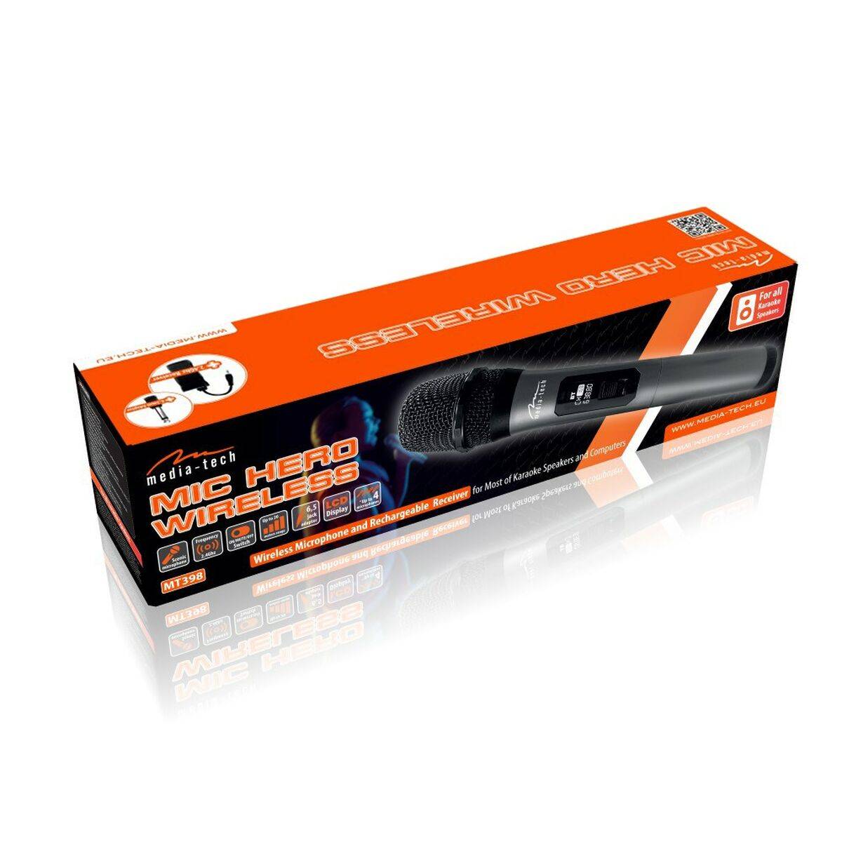 Micrófono Media Tech MT398 Negro Gris
