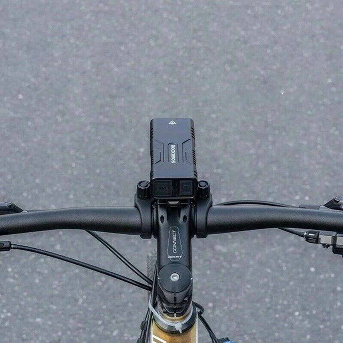 Linterna LED para Bicicleta Rockbros Luz de bicicleta con función de powerbank
