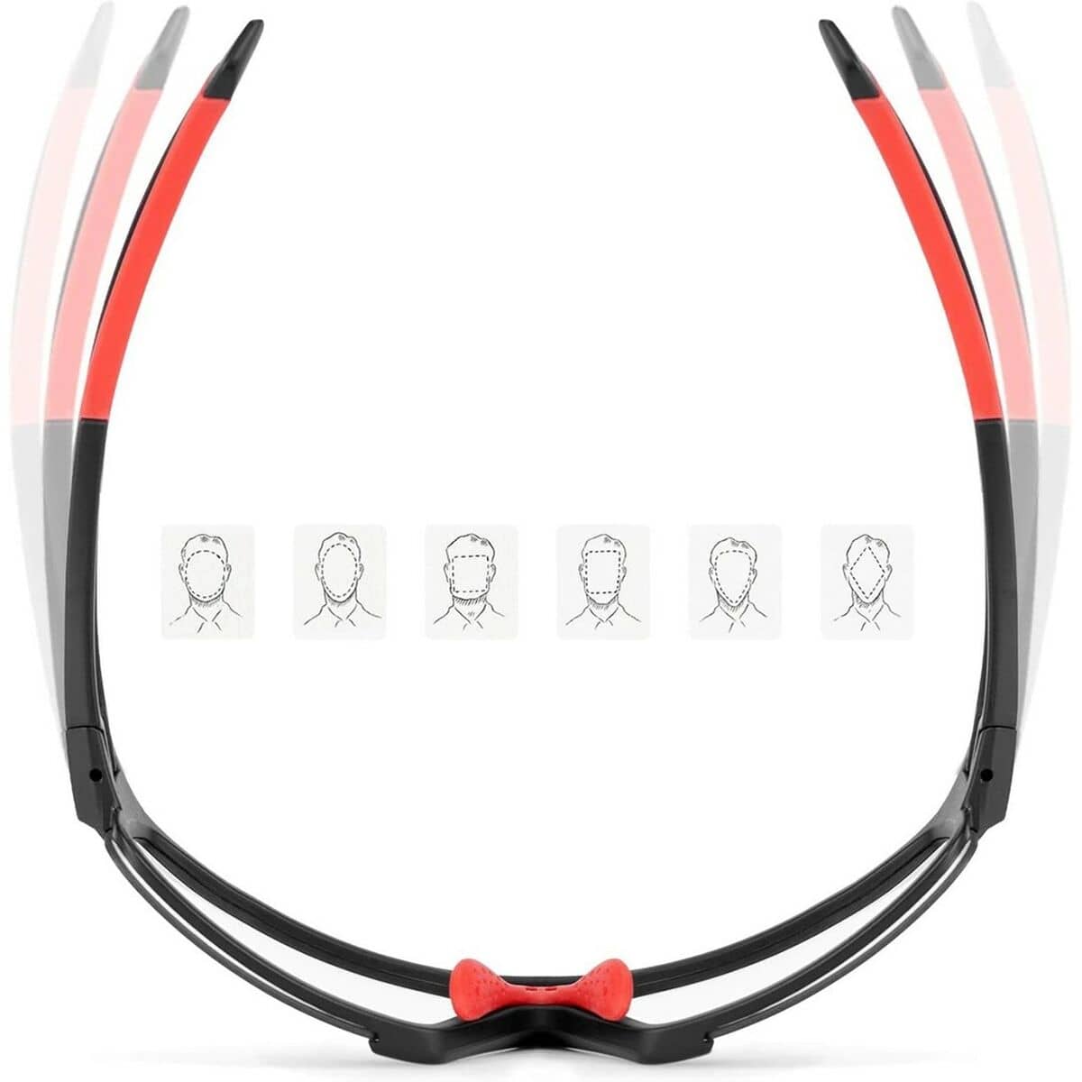 Gafas de Ciclismo Rockbros 163749 Negro Rojo