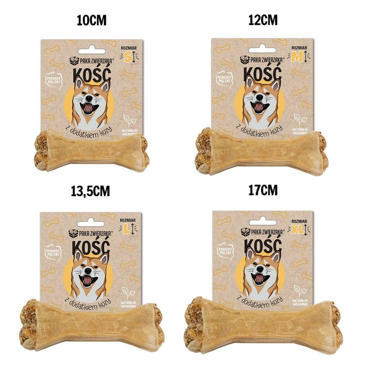Snack para Perros Paka Zwierzaka Bone with goat XL 17 cm Cabra 115 g