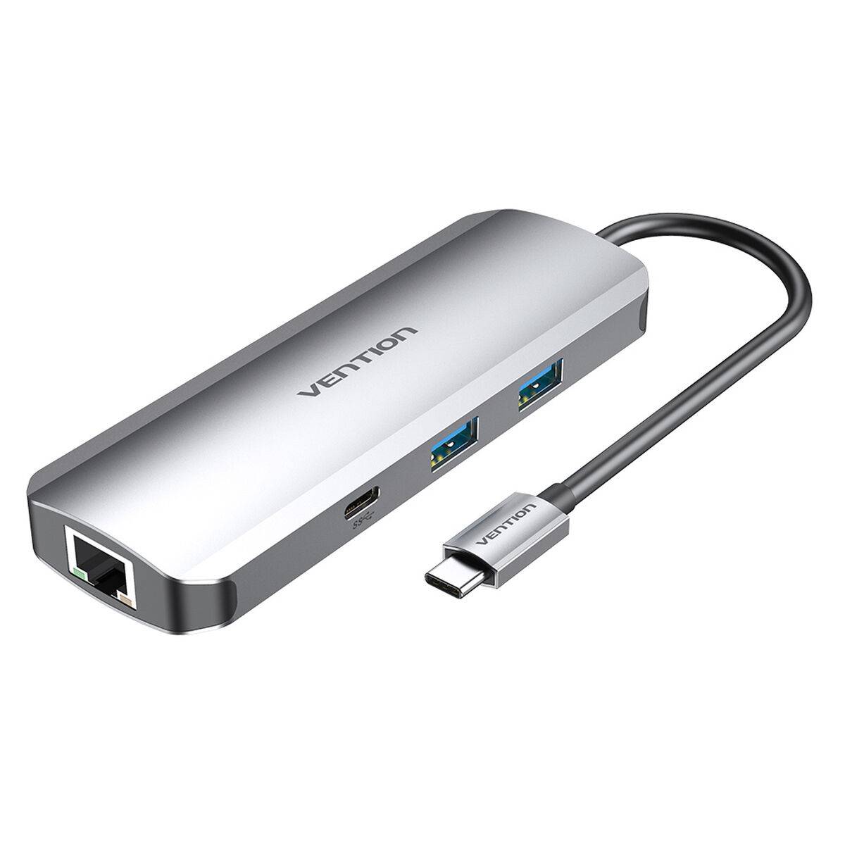 Hub USB Vention TOMHB Plateado 100 W