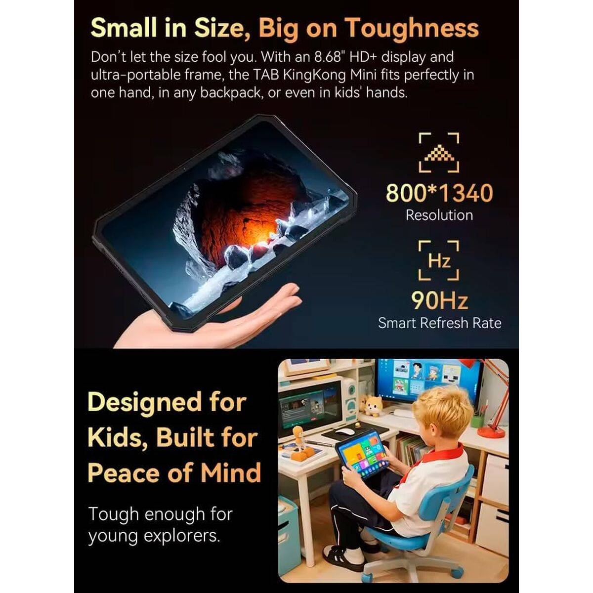 Tablet Cubot KING KONG MINI 6 GB RAM 128 GB 8,7" Negro
