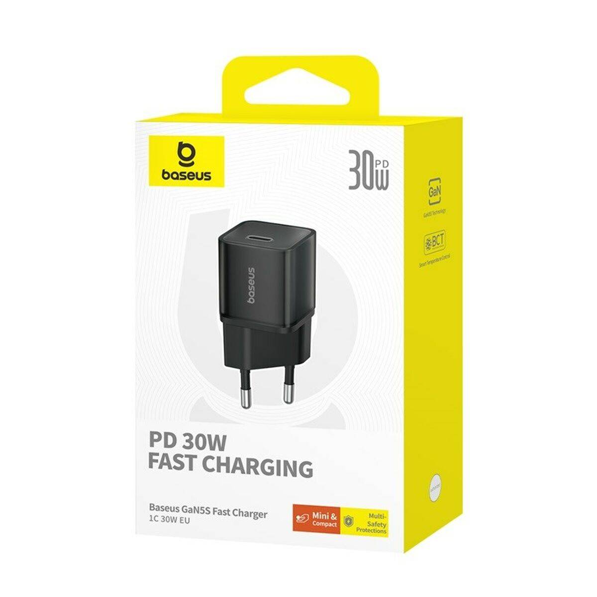 Cargador de Pared Baseus P10162504113-00 Negro 30 W