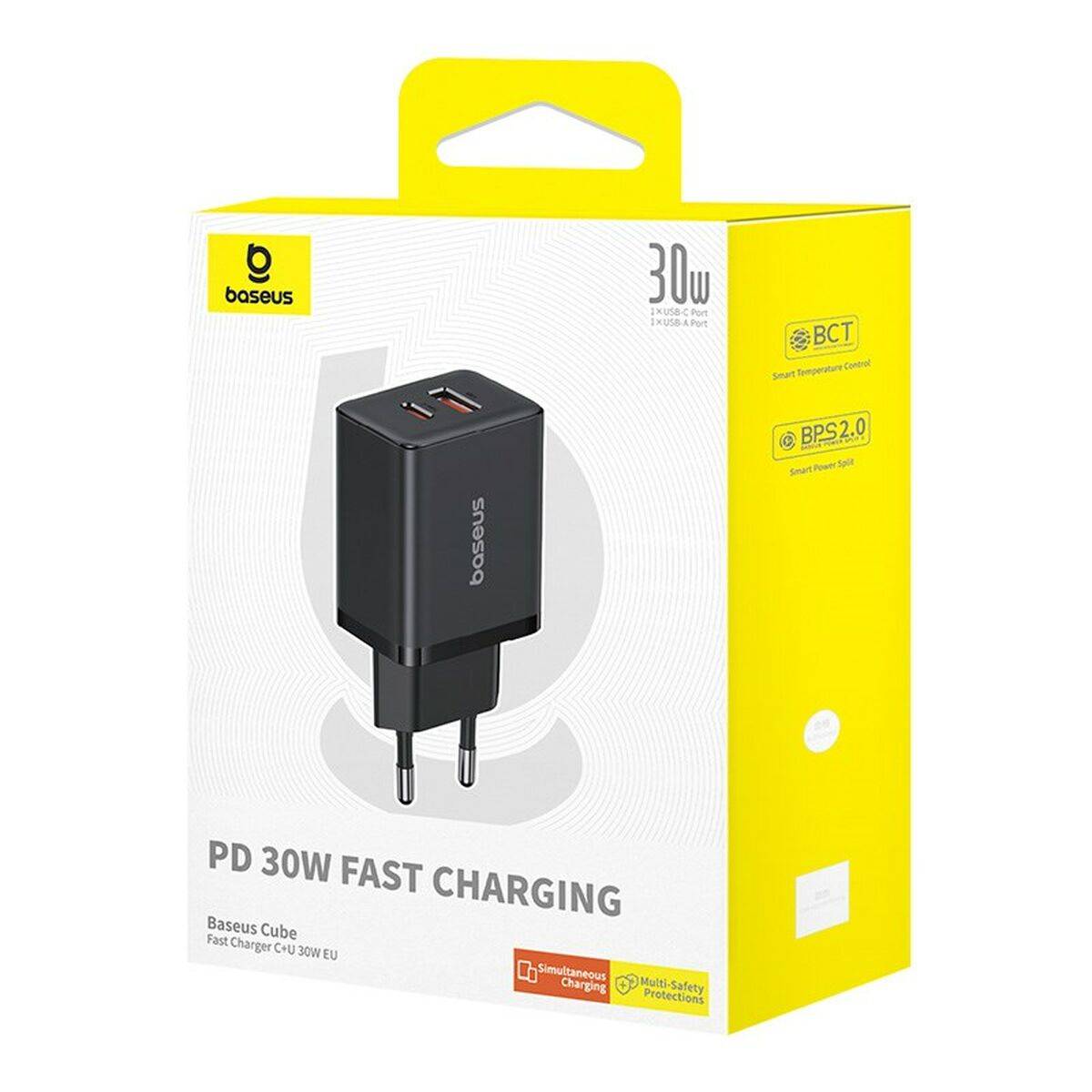 Cargador de Pared Baseus P10111404113-00 Negro 30 W