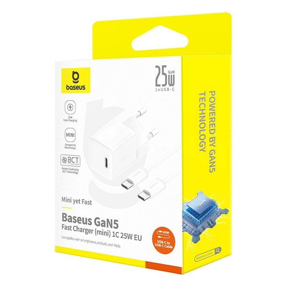 Cargador de Pared Baseus P10110909213-01 Blanco 25 W
