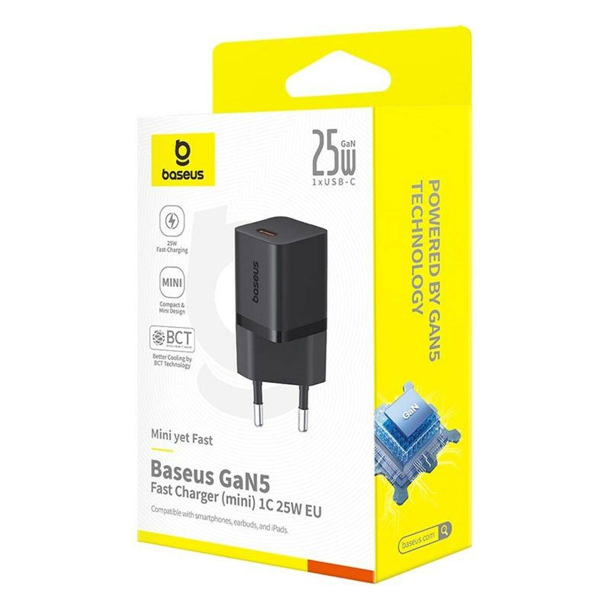 Cargador de Pared Baseus P10110909113-01 Negro 25 W