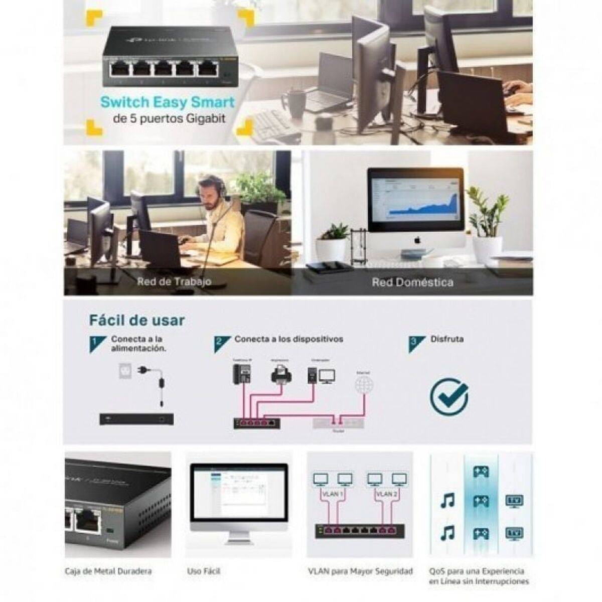 Switch de Sobremesa TP-Link TL-SG105E