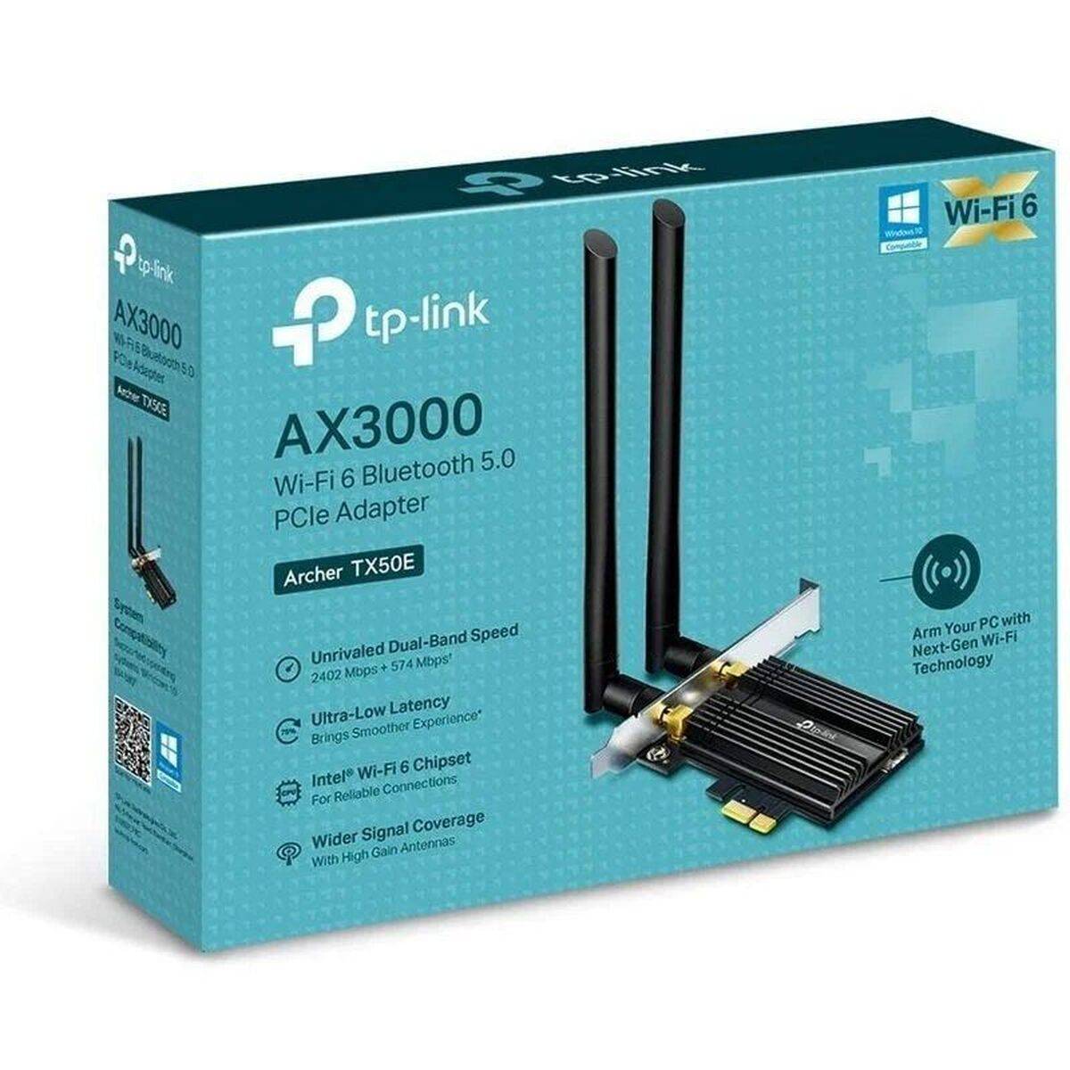 Tarjeta de Red Wifi TP-Link Archer TX50E 2400 Mbps PCIe