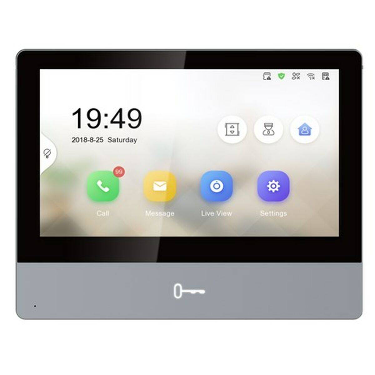 Videoportero Inteligente Hikvision DS-KH8350-TE1 Negro Gris