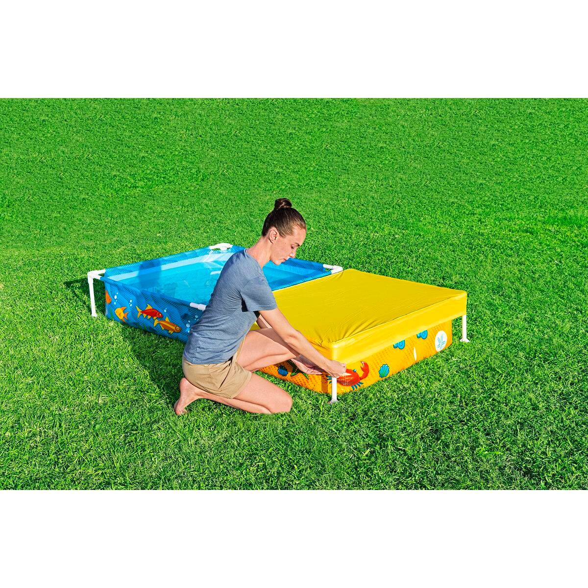Bestway Piscina Rigida Infantil Con Arenero 213x122x30,5 cm +2 años Jardin 00561
