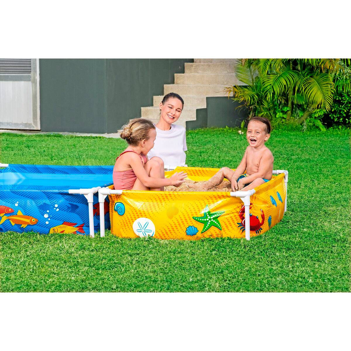Bestway Piscina Rigida Infantil Con Arenero 213x122x30,5 cm +2 años Jardin 00561