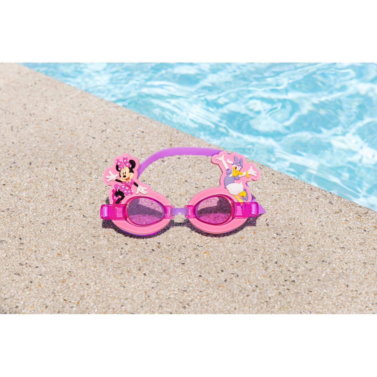 Bestway Gafa Natacion Infantil Correa Silicona Minnie & Friends +3 Años Piscina y Playa 09112