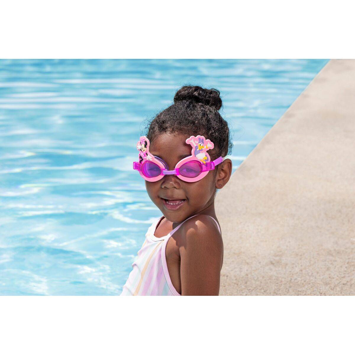 Bestway Gafa Natacion Infantil Correa Silicona Minnie & Friends +3 Años Piscina y Playa 09112