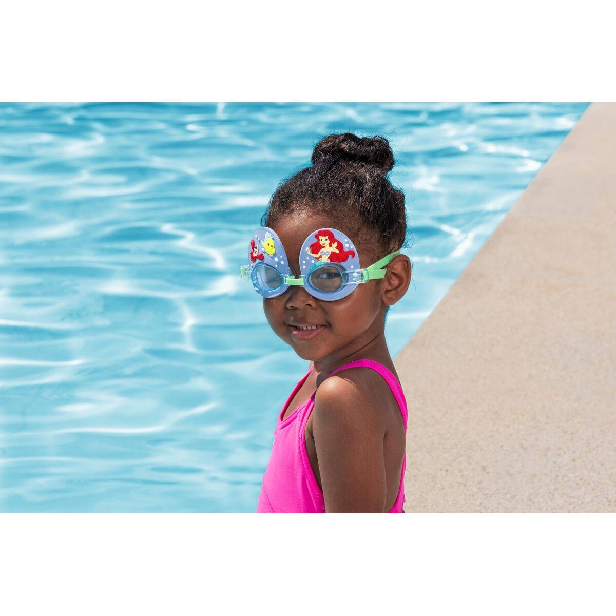 Bestway Gafa Natacion Infantil Correa Silicona Sirenita +3 Años Piscina y Playa 09113