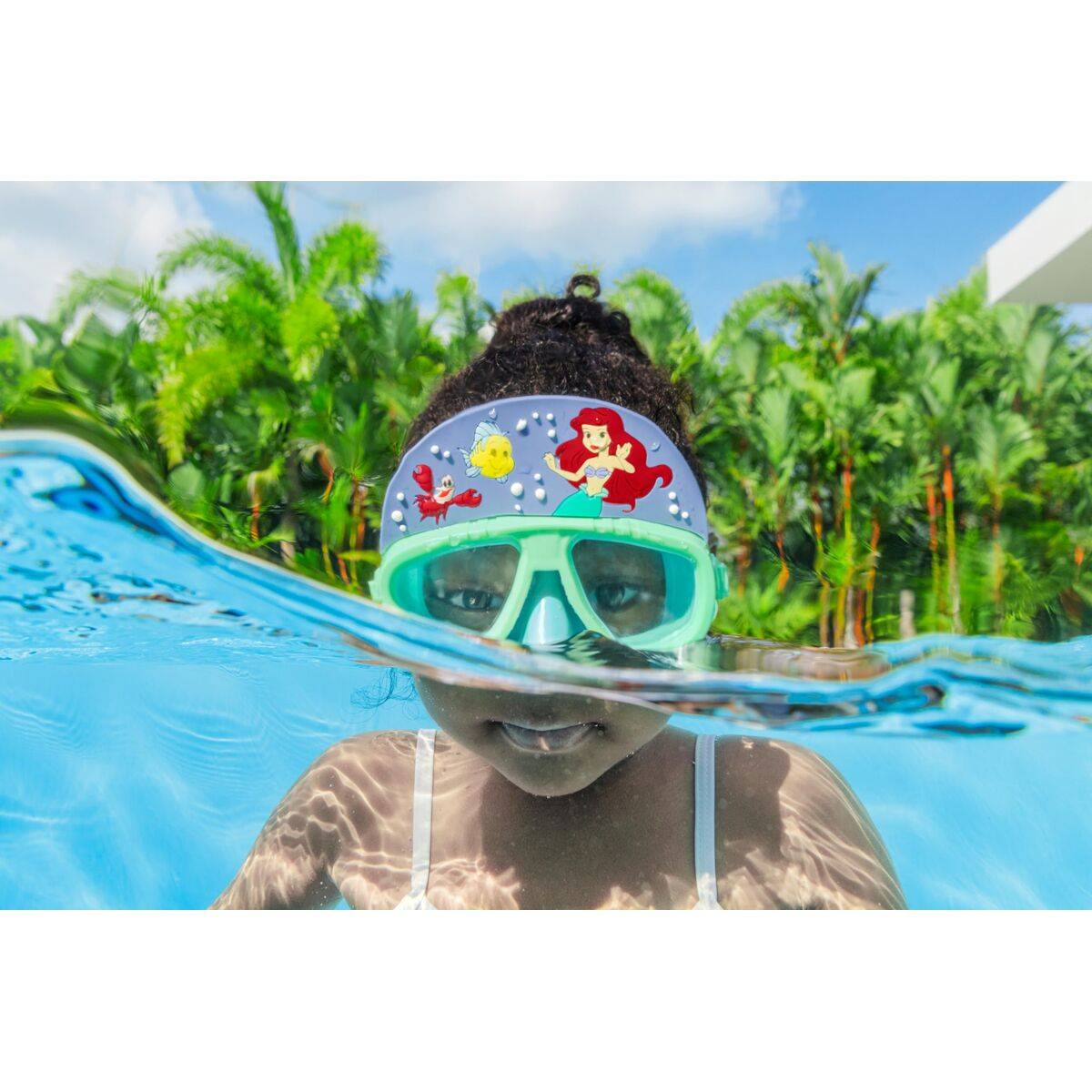 Bestway Gafa Natacion Infantil Correa Silicona Princesas +3 Años Piscina y Playa 09115