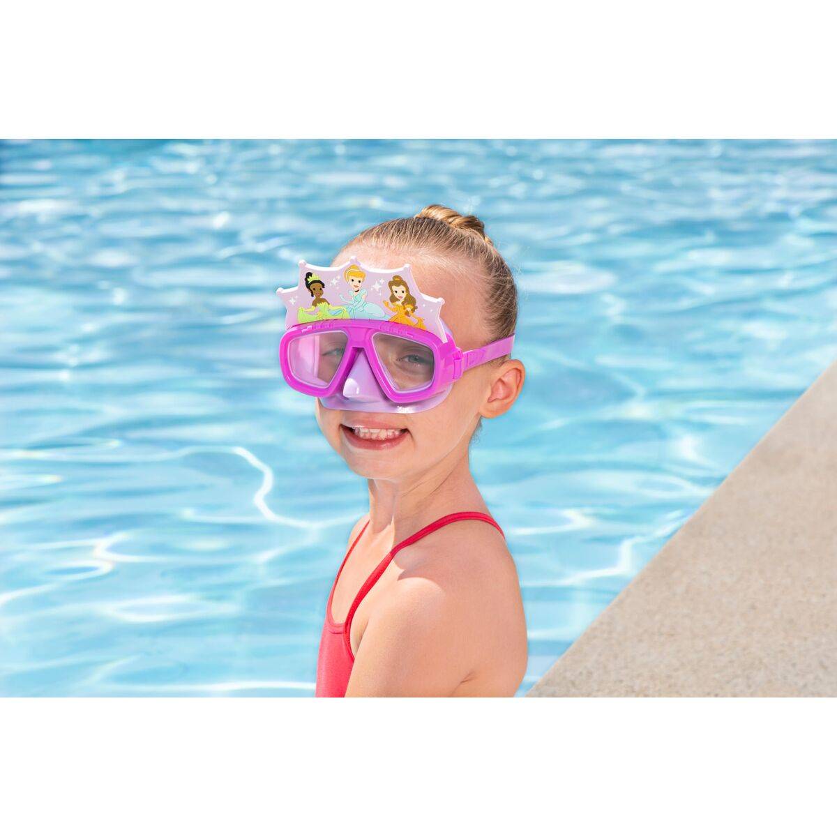 Bestway Gafa Natacion Infantil Correa Silicona Sirenita +3 Años Playa y Piscina 09114