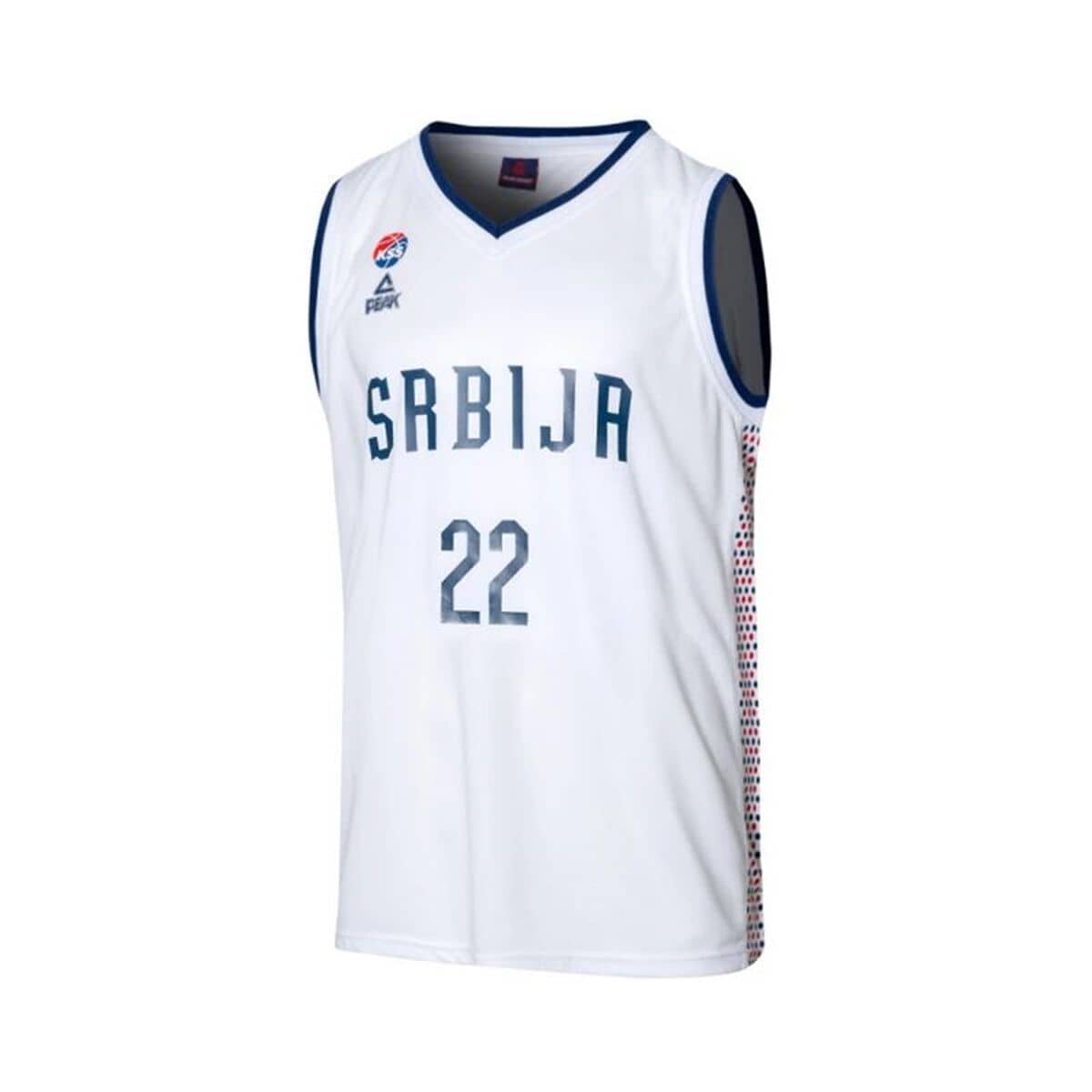 Camiseta de baloncesto Peak Srbija 22 Blanco
