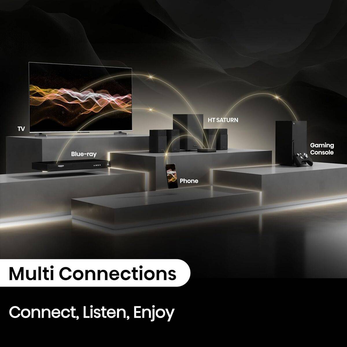 Barra de Sonido Hisense HT SATURN Negro