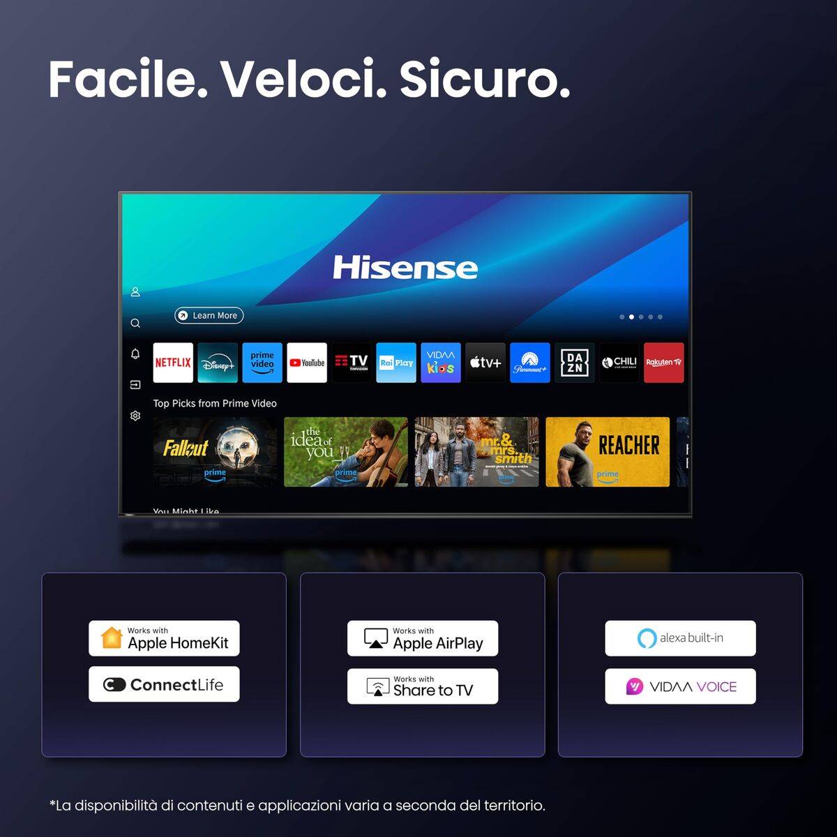 Smart TV Hisense 65E7Q PRO 4K Ultra HD 65" LED HDR D-LED QLED