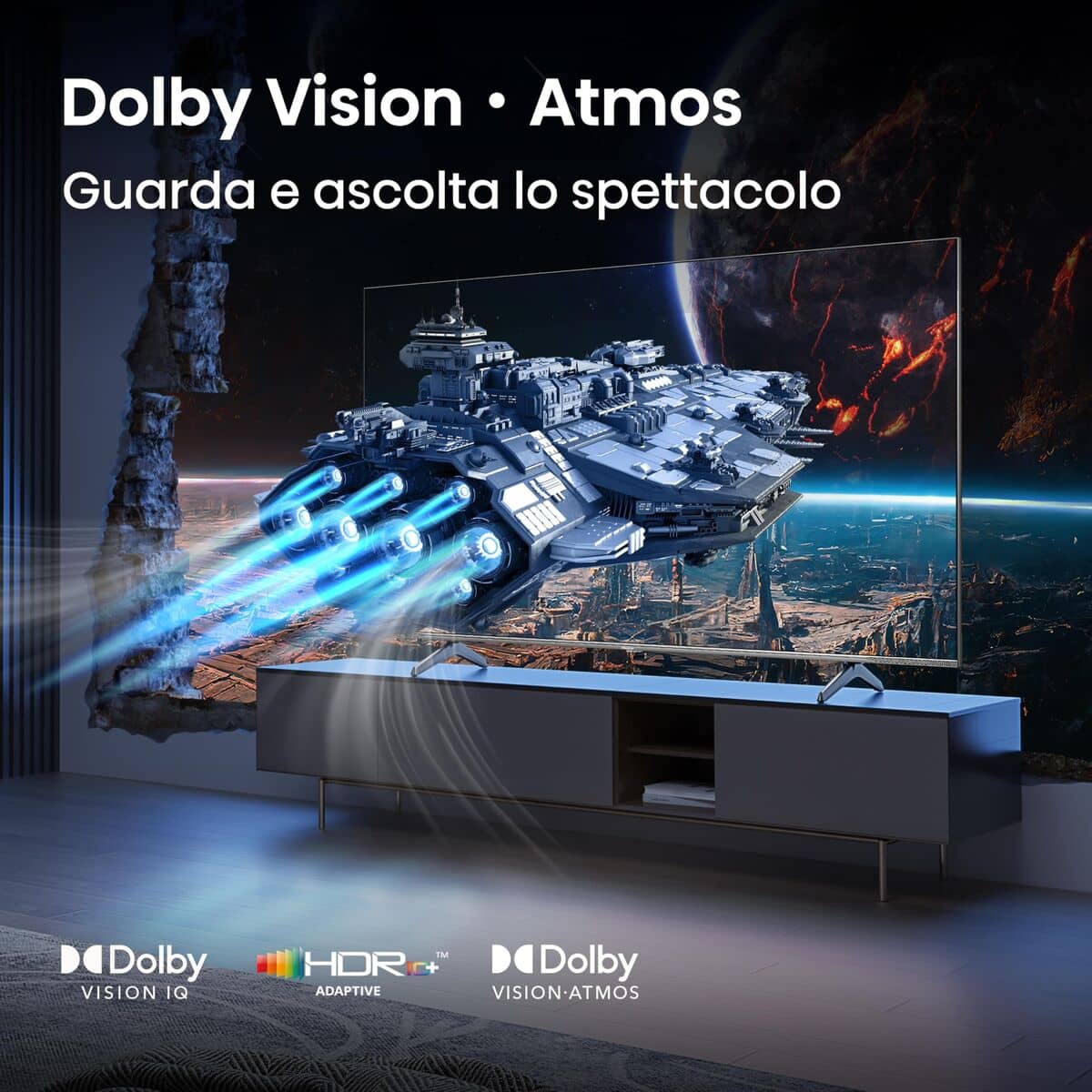 Smart TV Hisense 75E7Q PRO 4K Ultra HD 75" HDR QLED (Reacondicionado A)