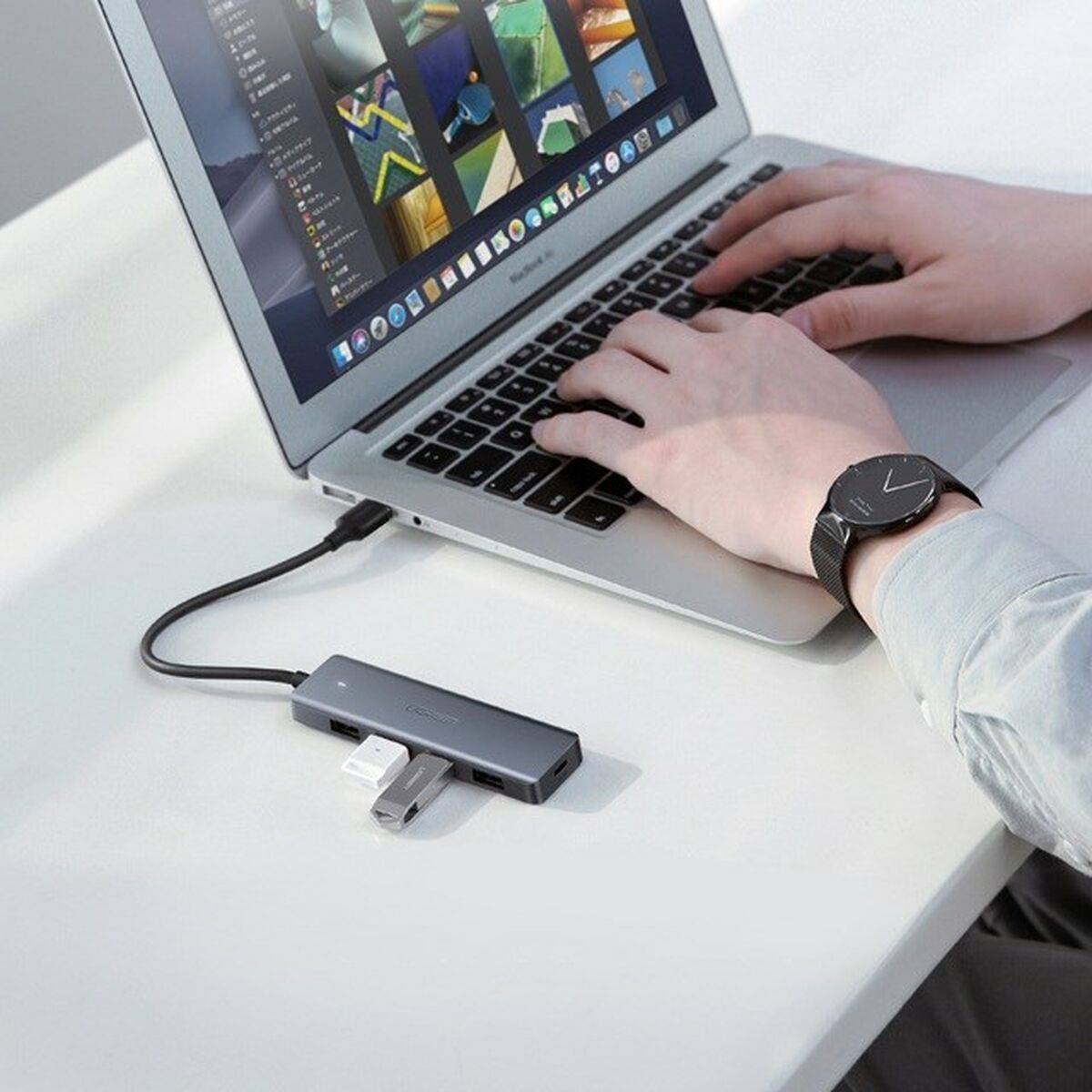 Hub USB Ugreen 64260 Gris