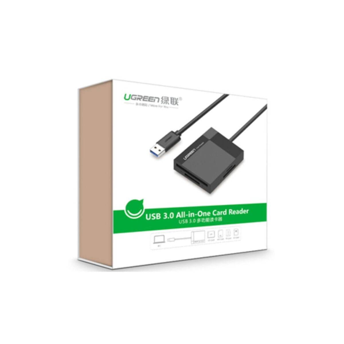 Lector de Tarjetas Ugreen 30231 Negro