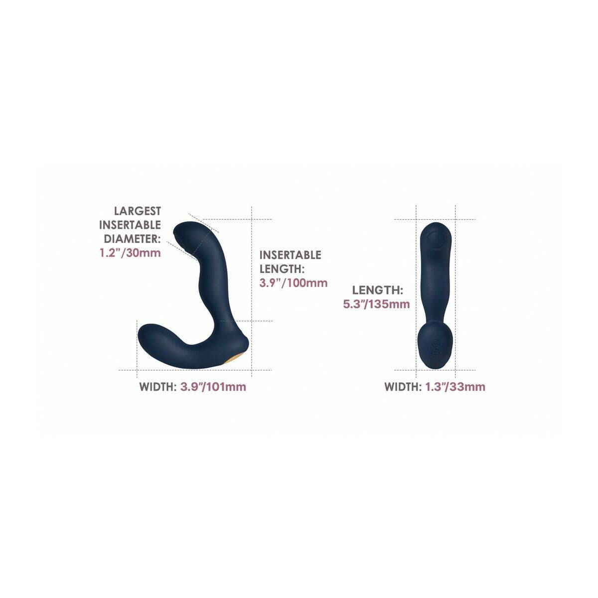 Plug Anal Svakom Azul marino (10,8 cm)