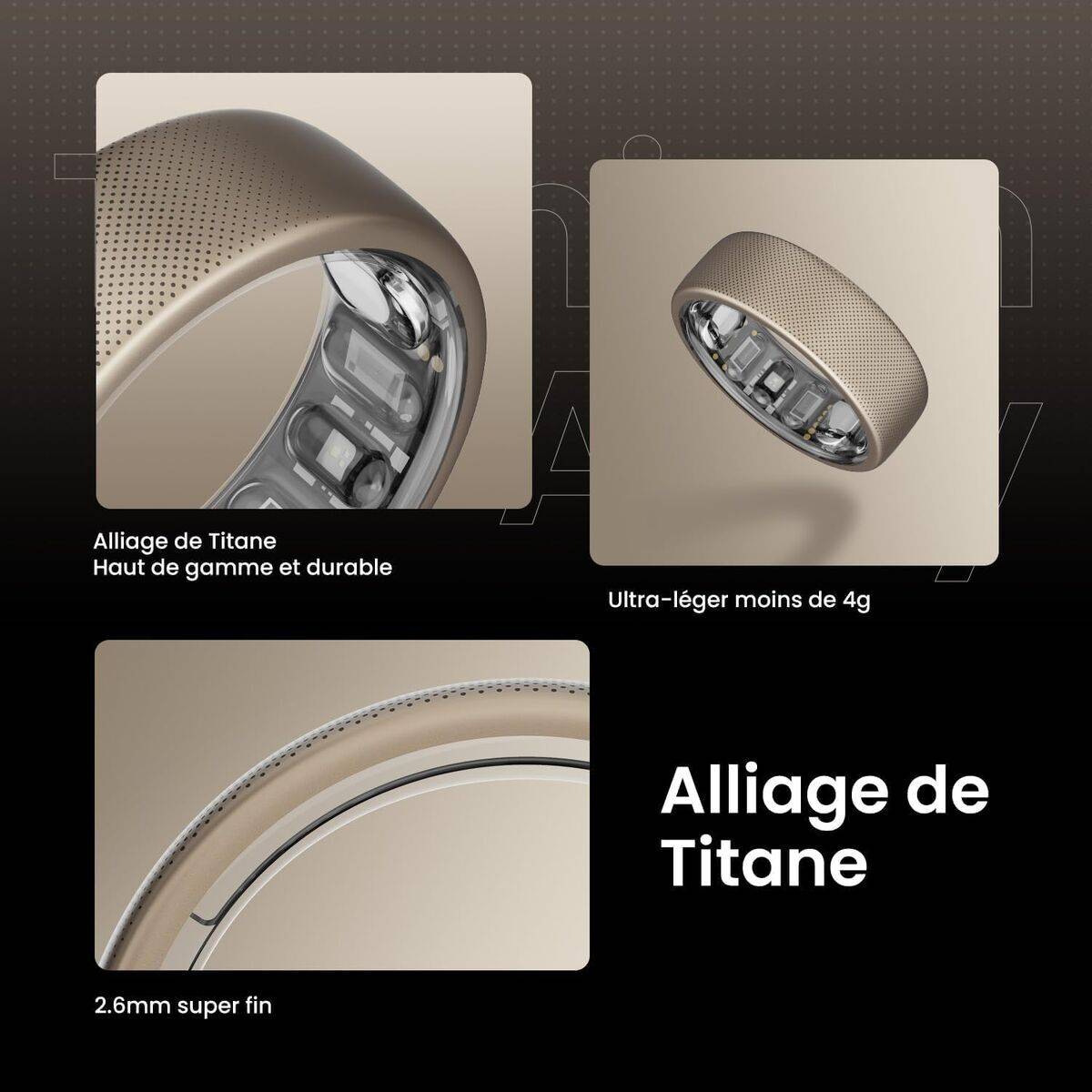 Pulsera de Actividad Amazfit HELIO RING W2321GL1N Gris Titanio