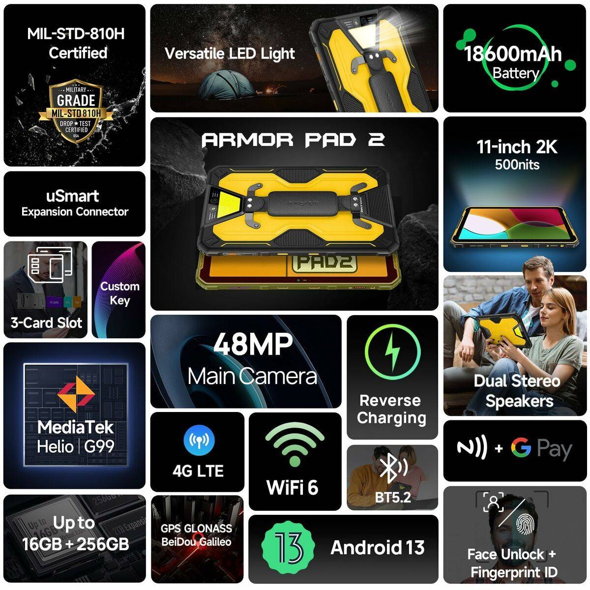 Smartphone Ulefone ARMOR X32 5,65" 6 GB RAM 128 GB Negro