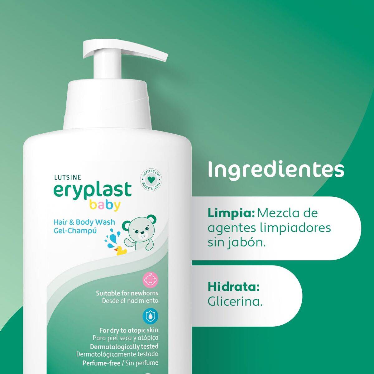 Gel y Champú 2 en 1 Eryplast ERYPLAST BABY 500 ml