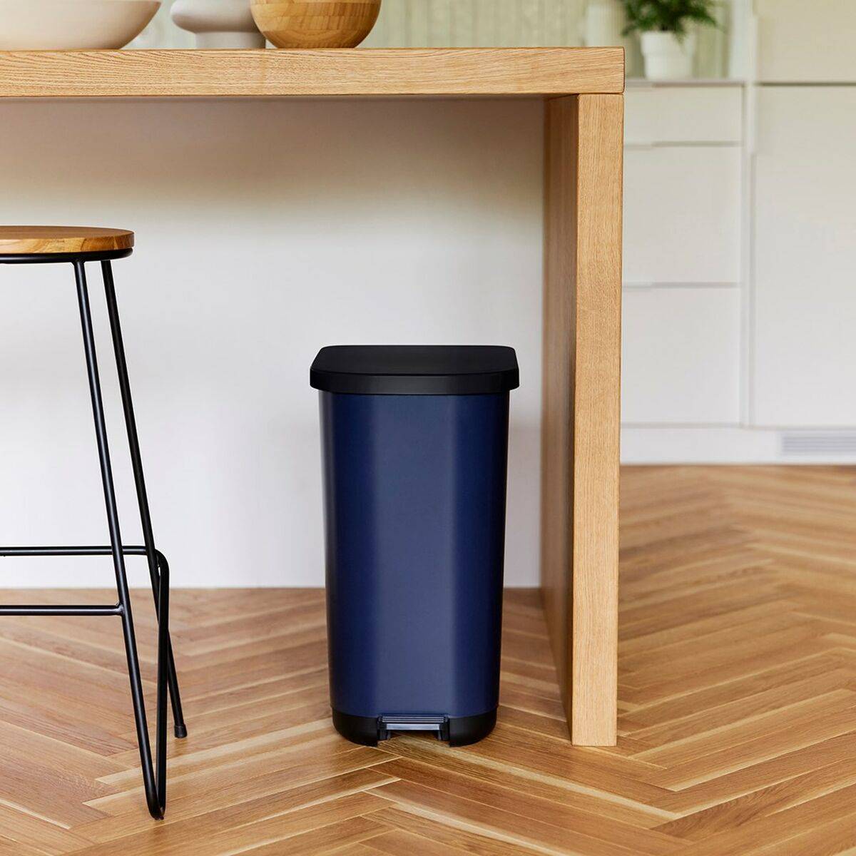 Cubo de basura Rotho Ribo Blue Azul Plástico 35 L