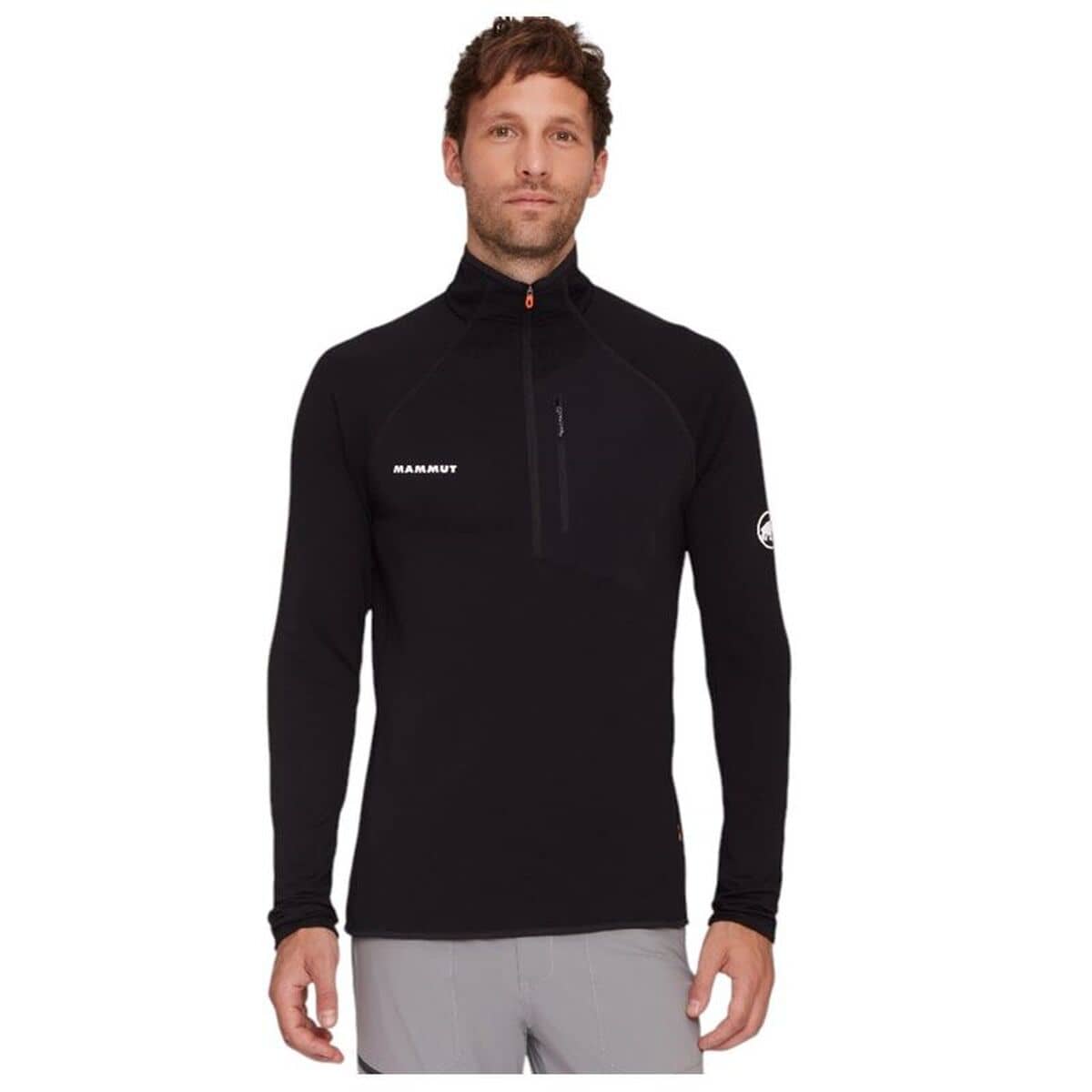 Chaqueta Deportiva para Hombre Mammut Aenergy Light Ml Half Zip Pull Negro