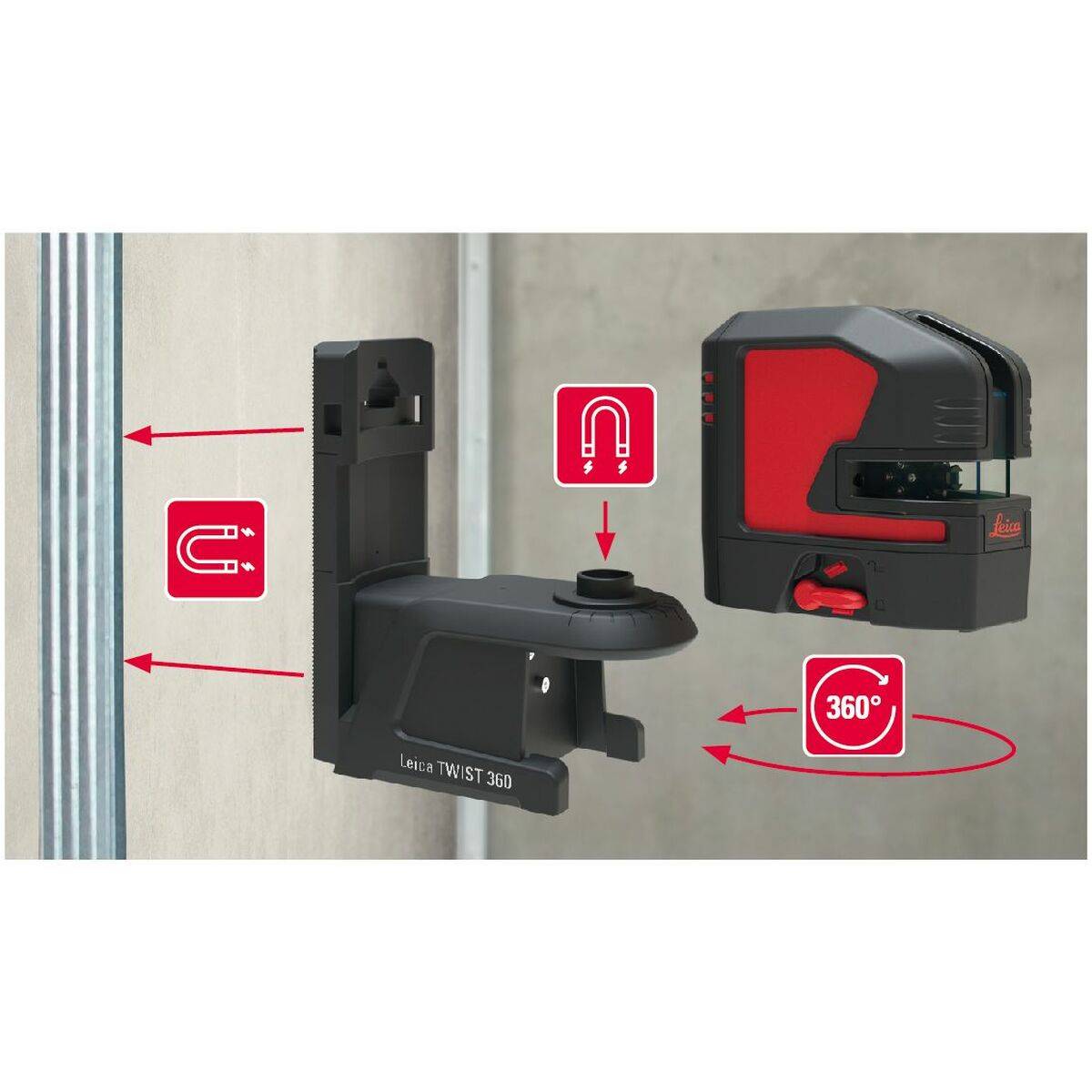 Nivel láser de puntos Leica Geosystems P5 ± 0,2 MM/M 30 m