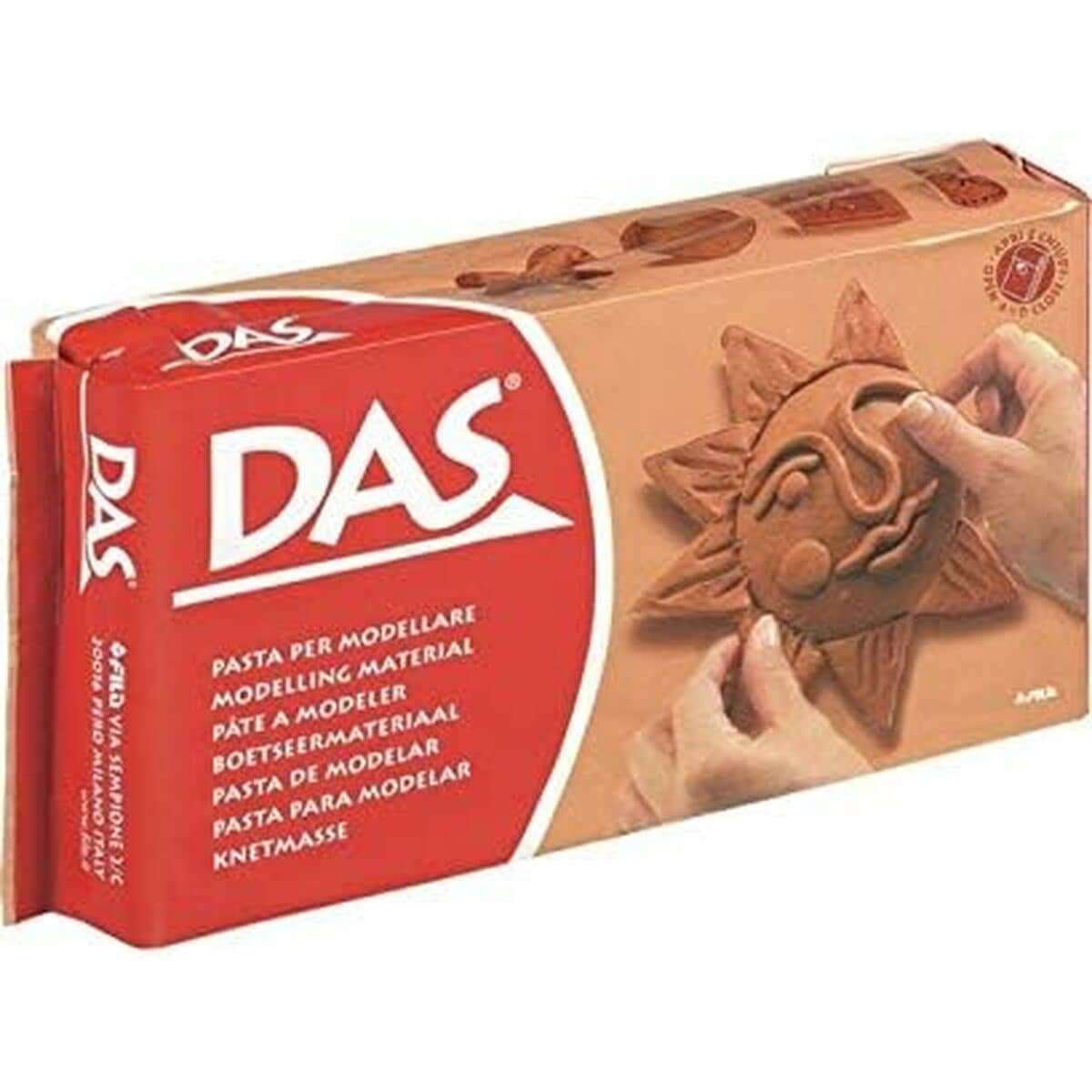 Pasta de modelar DAS Terracota (12 Unidades)