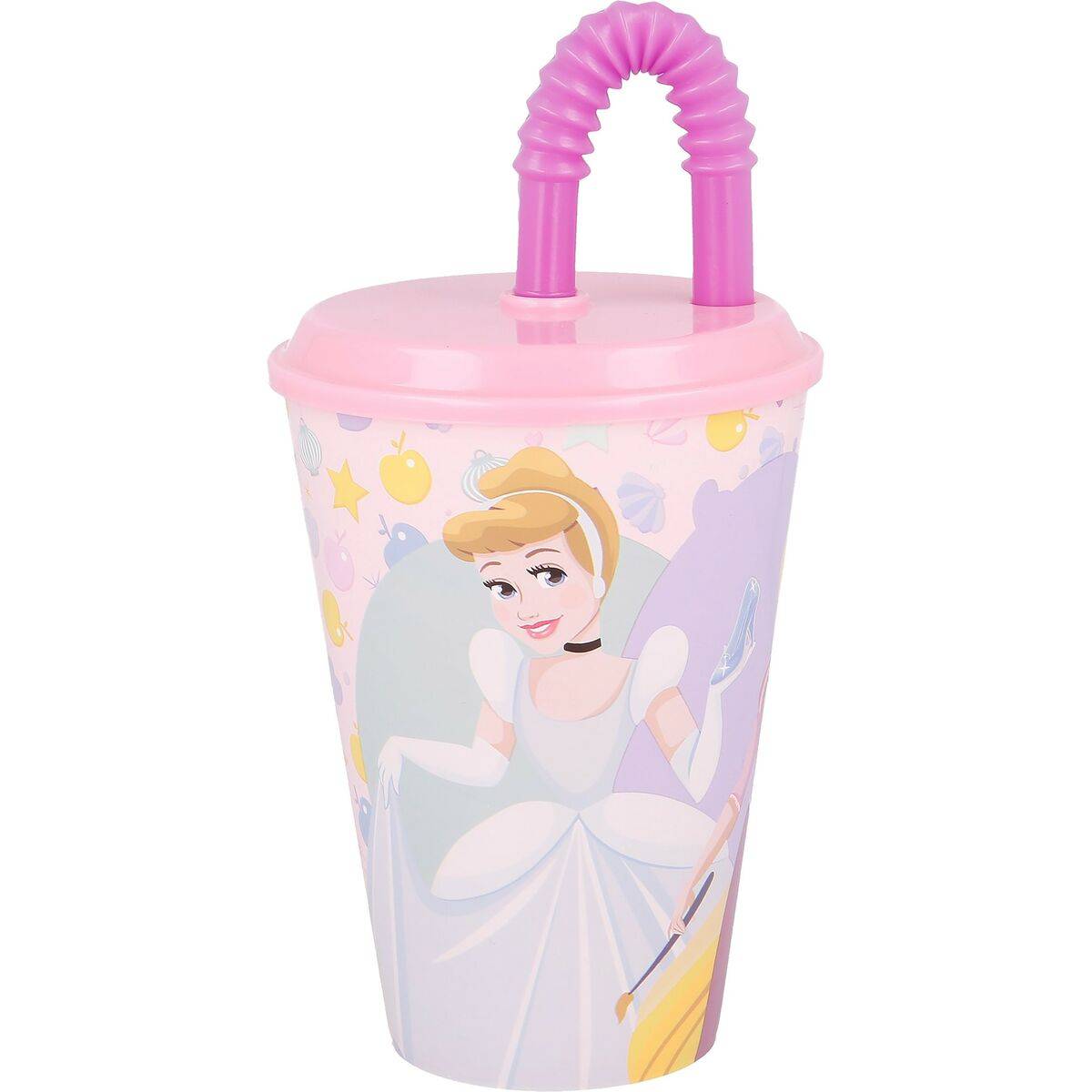 Vaso con Pajita Disney Princess CZ11362 430 ml