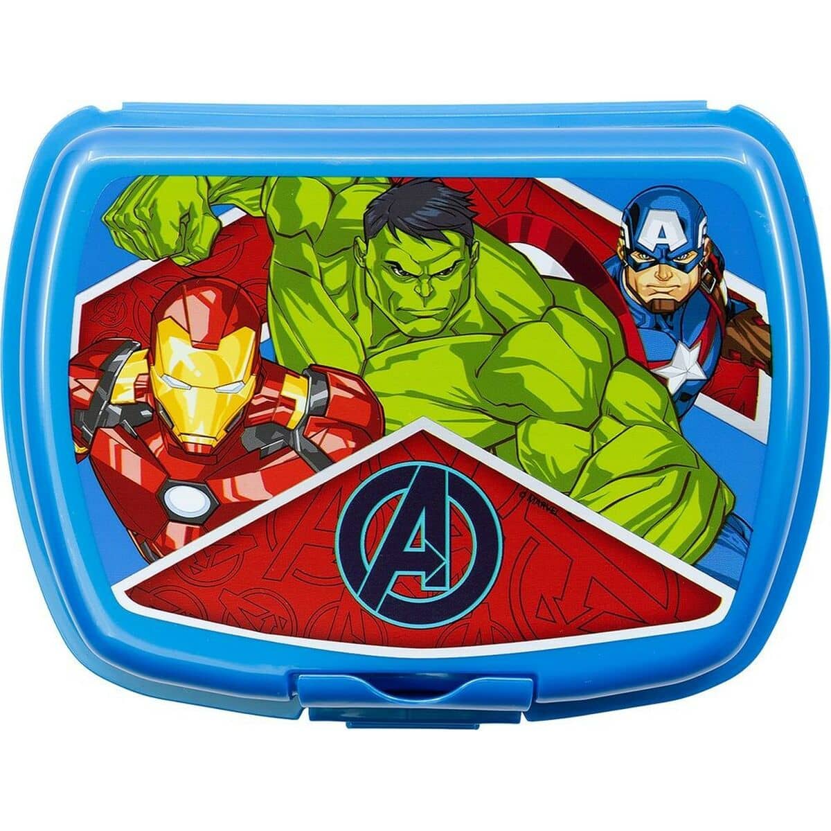 Fiambrera para Sandwich The Avengers CZ11367 Azul Plástico