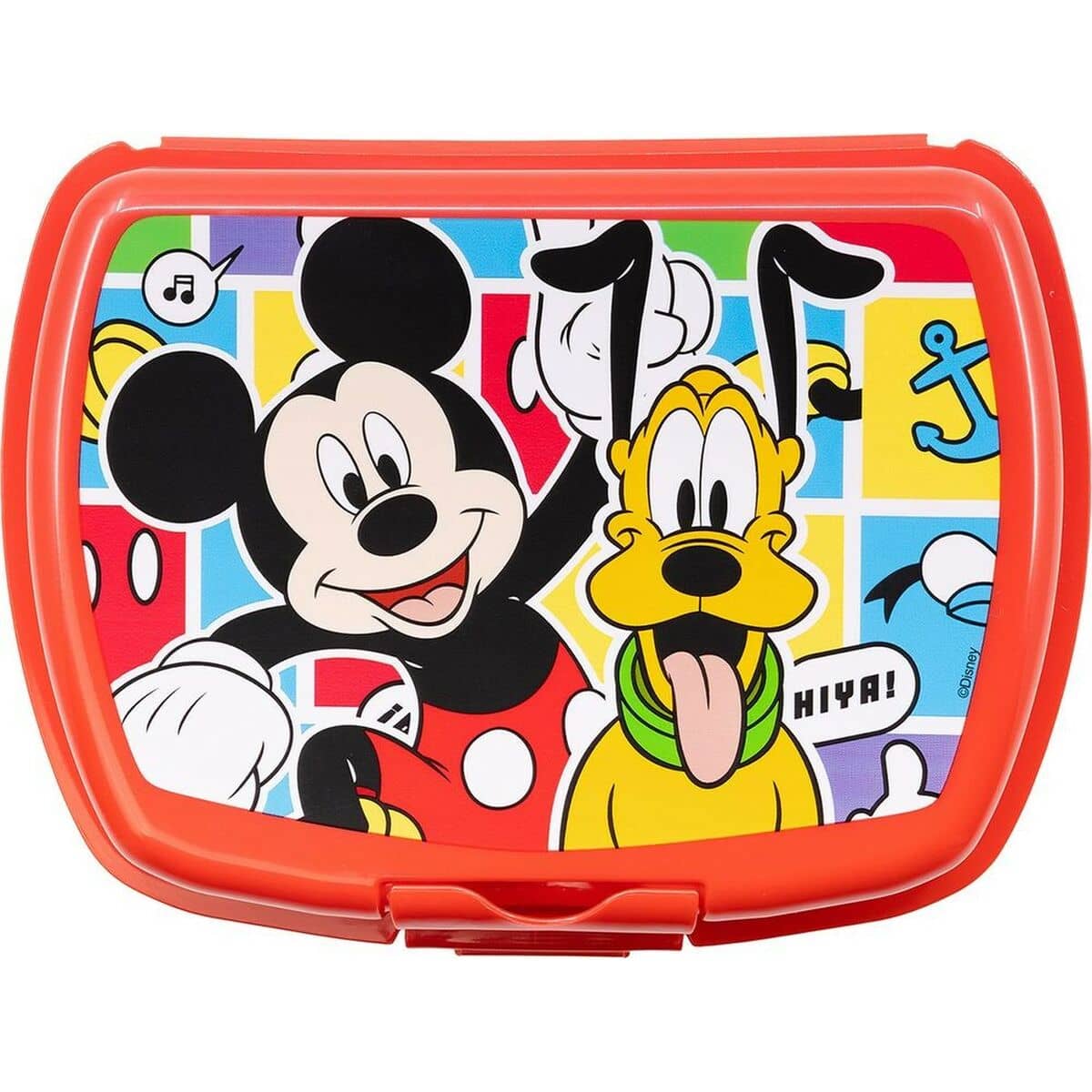 Fiambrera para Sandwich Mickey Mouse CZ11370 Rojo Plástico
