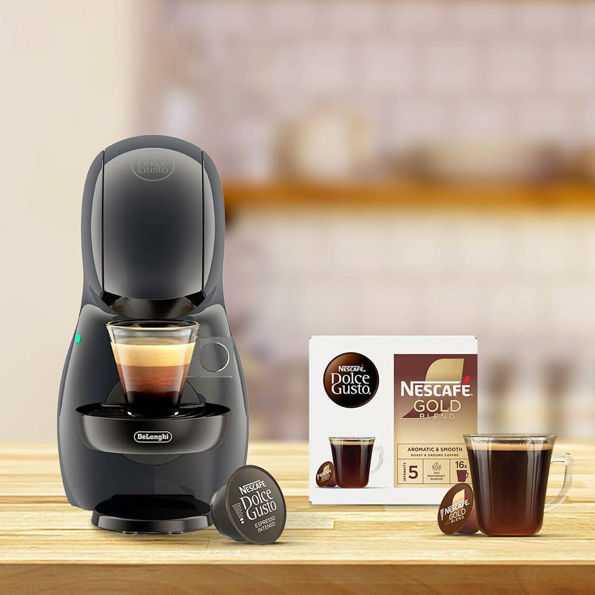 Cafetera de Cápsulas DeLonghi Piccolo XS EDG210 15 bar