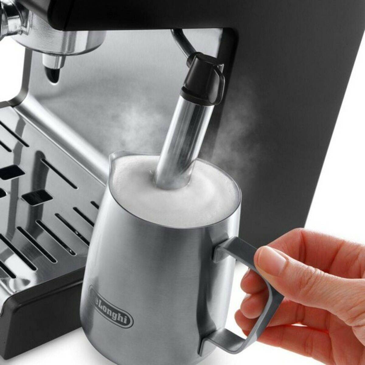 Cafetera Express de Brazo DeLonghi DO745MF Negro Gris noir 1100 W 15 bar 1,1 L