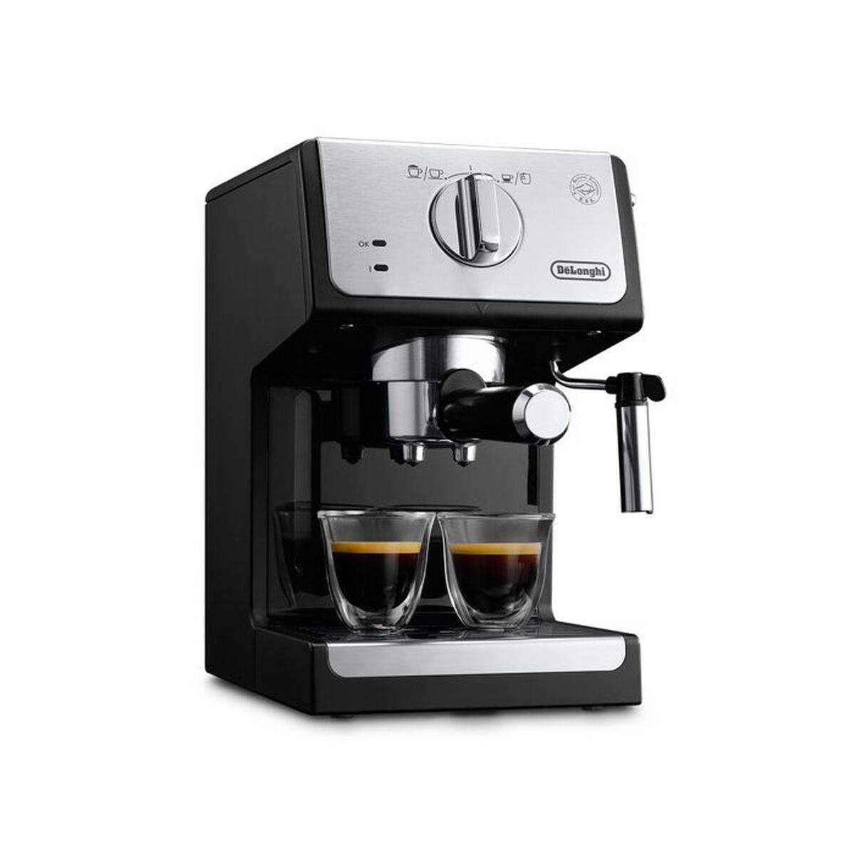Cafetera Express de Brazo DeLonghi DO745MF Negro Gris noir 1100 W 15 bar 1,1 L