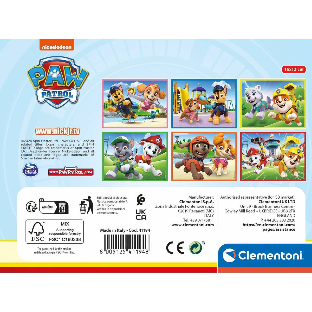 Puzzle Infantil de Madera The Paw Patrol